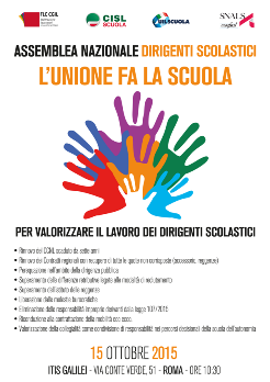 manifesto l'unione fa la scuola dirigenti